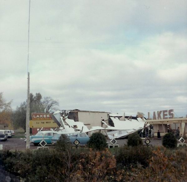 Lakes Drive-In Theatre - Damage By High Winds In The Fall Of 1966 From Carl Kiilunen And Dave Harkonen